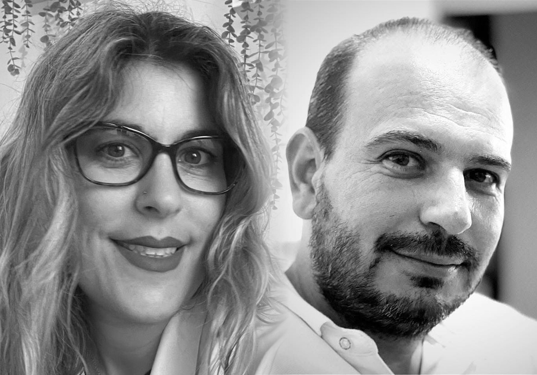Dois elementos da equipa da Iquilibrium, lado a lado